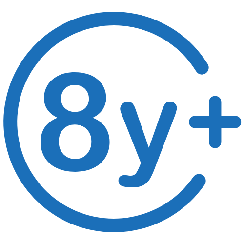 Children 8 years old and above