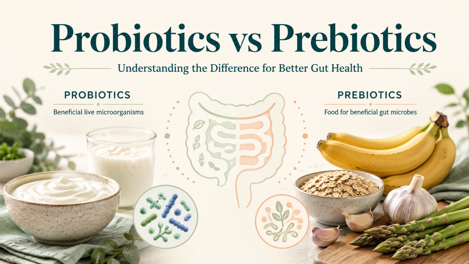 Probiotics vs Prebiotics Understanding the Difference for Better Gut Health