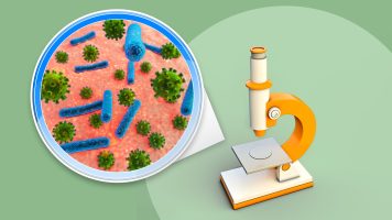representation-microorganisms-with-microscope